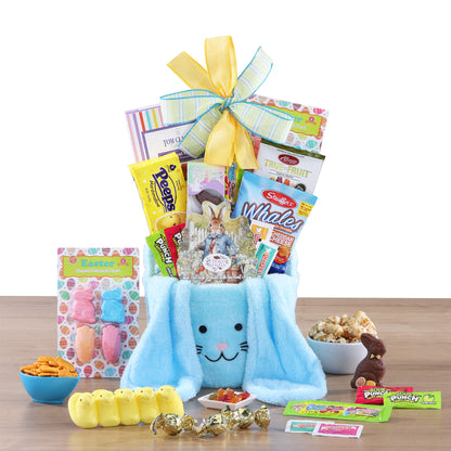 Happy Easter Blue Bunny Basket