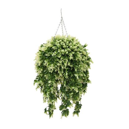 Artificial Spring Evergreen Hanging Basket UV Resistant (Outdoor Proof)-0