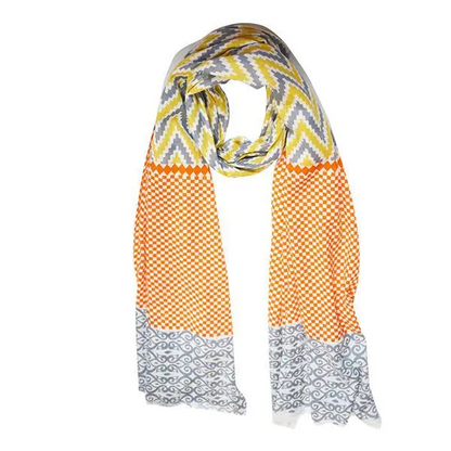 Sahara- Ikat Print Scarf - Colorful and Soft | Shop Now