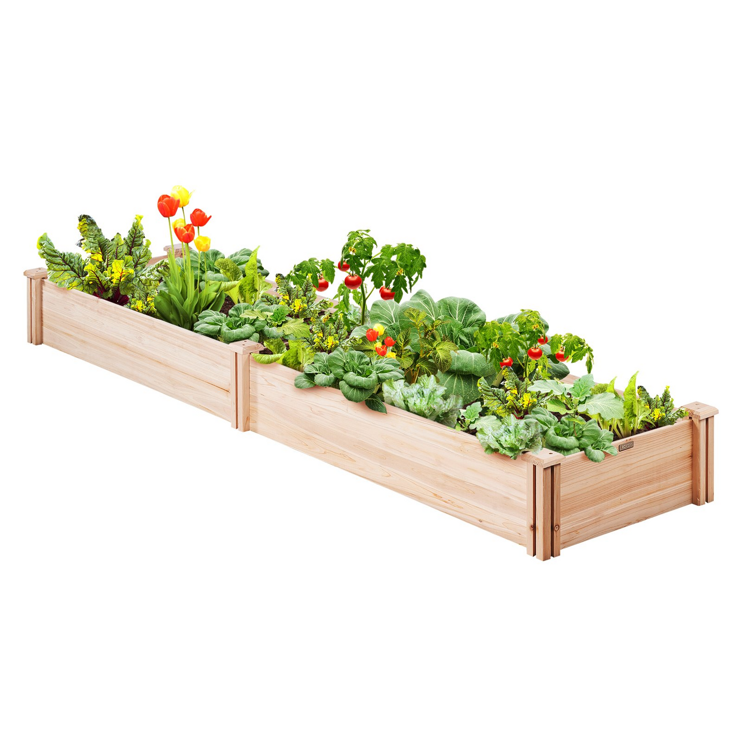 VEVOR Wooden Raised Garden Bed Planter Box - Grow Beautiful Flowers and Vegetables