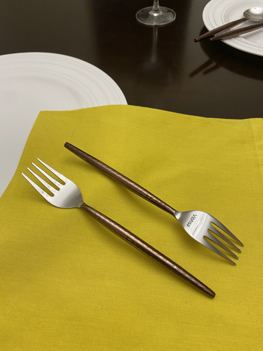 Elegant Vibhsa Stainless Steel Salad Appetizer Forks Set of 6 - Mirror Polished Finish, Perfect for Dining & Gifts