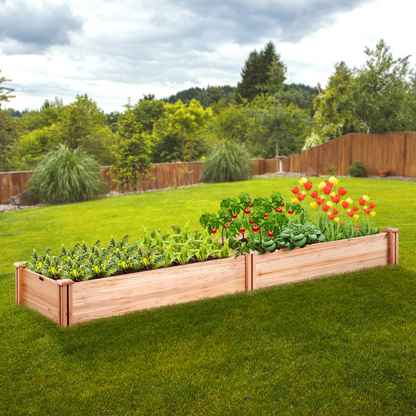 VEVOR Wooden Raised Garden Bed Planter Box - Grow Beautiful Flowers and Vegetables