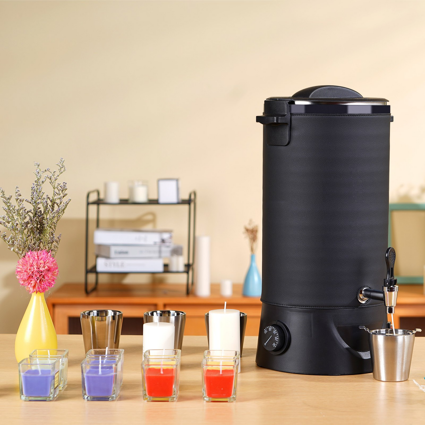 VEVOR 10L Electric Wax Melter for Candle Making | Large Capacity, Easy Pour Spout, 9-Level Temperature Control