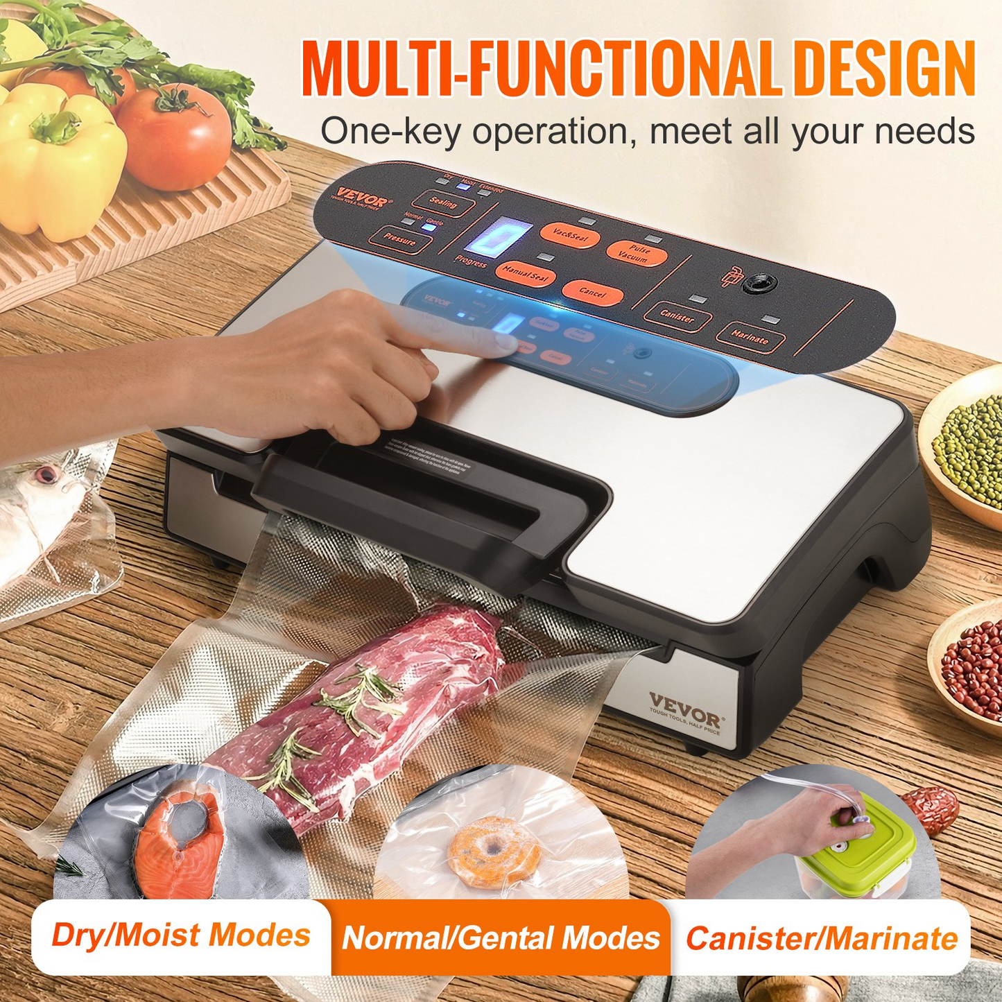 VEVOR Vacuum Sealer Machine - Powerful Dual Pump and Dual Sealing