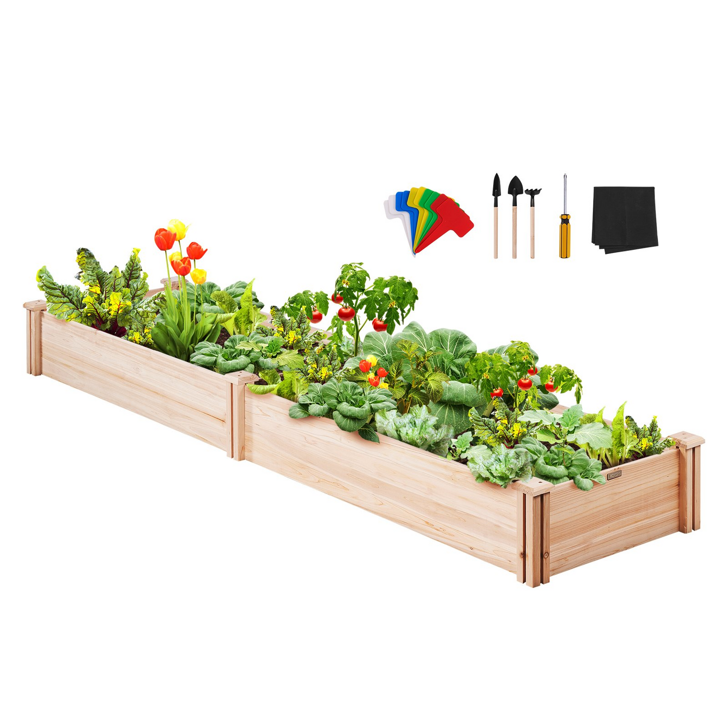 VEVOR Wooden Raised Garden Bed Planter Box - Grow Beautiful Flowers and Vegetables