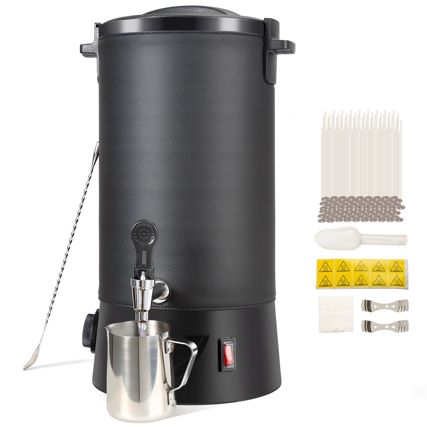 VEVOR 10L Electric Wax Melter for Candle Making | Large Capacity, Easy Pour Spout, 9-Level Temperature Control