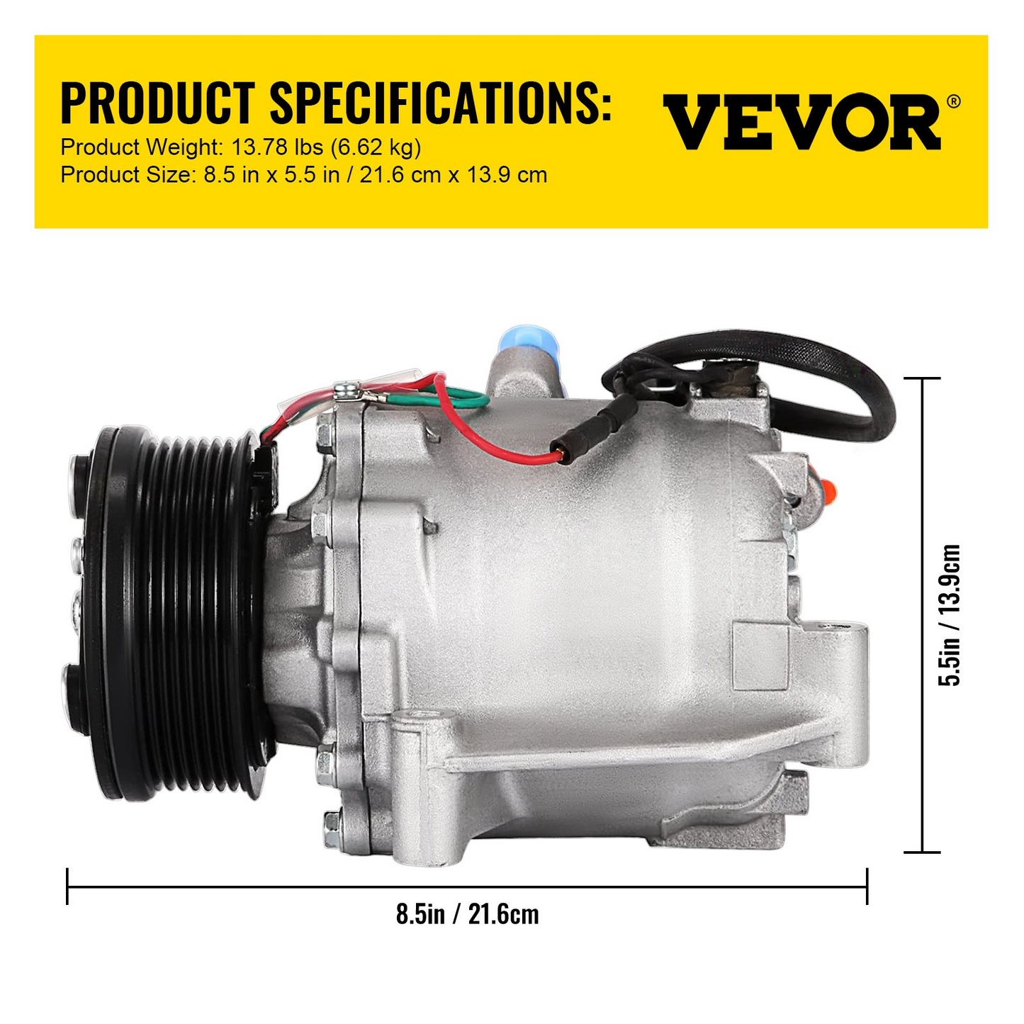VEVOR AC Compressor Clutch for Honda Civic 1.8L (2006-2011) - Enhanced Cooling, Quiet Operation, Easy Installation