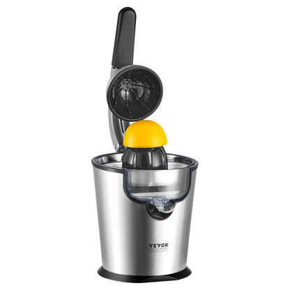 Electric Citrus Juicer - 300W Stainless Steel Orange Juice Maker, Soft Grip Handle, Dual Juicing Cones for Oranges, Grapefruits, Lemons & More