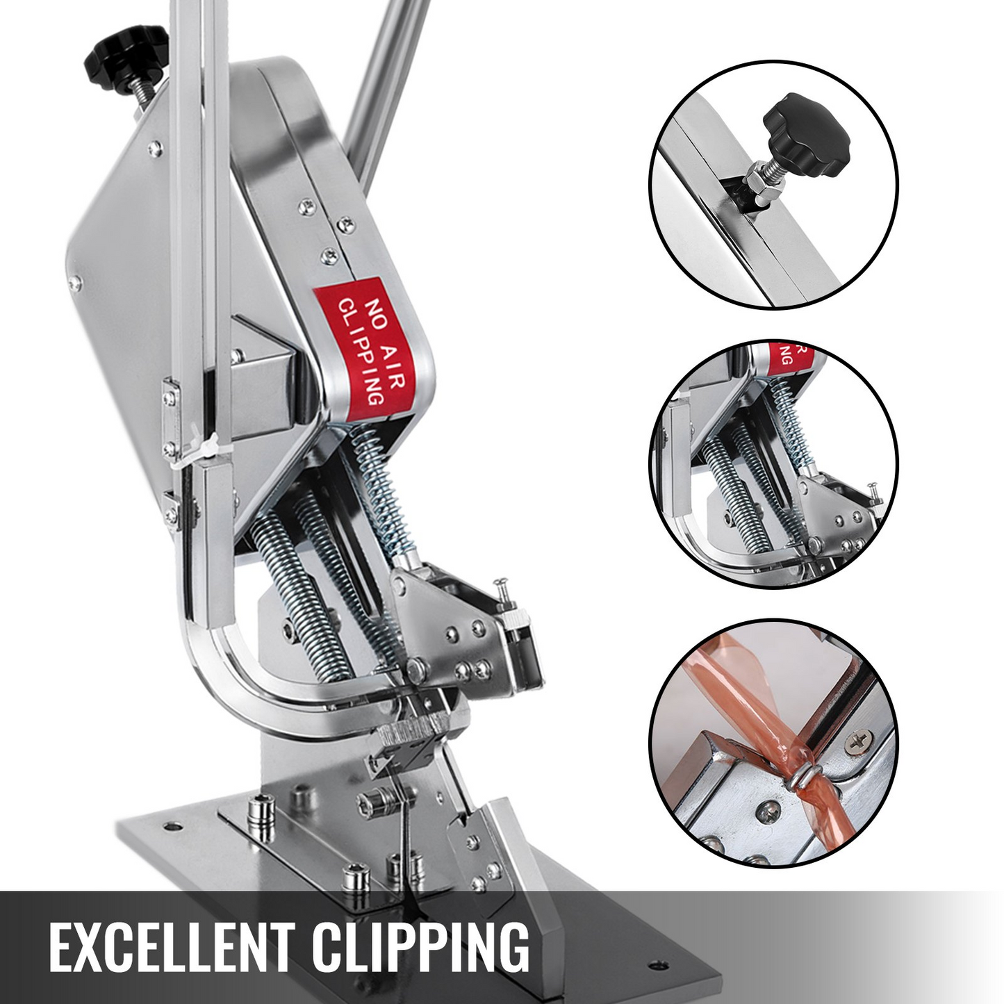 VEVOR U-Shape Sausage Clipper Clipping Machine - Manual and Portable with 8000PCS U-Shape Clips