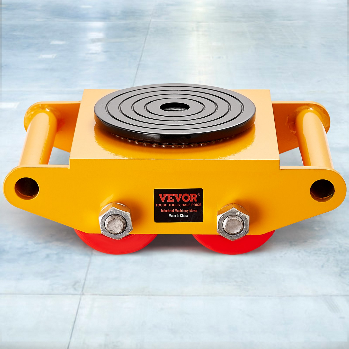 VEVOR Machinery Skate Dolly - 13,200 LBS Heavy Duty Carbon Steel Mover, 360° Rotation for Warehouses, Workshops, Factories