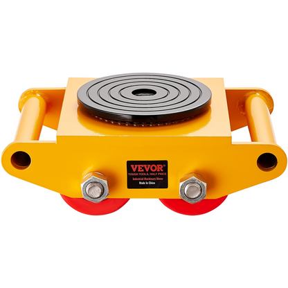 VEVOR Machinery Skate Dolly - 13,200 LBS Heavy Duty Carbon Steel Mover, 360° Rotation for Warehouses, Workshops, Factories