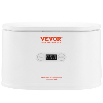 VEVOR Ultrasonic Jewelry Cleaner 22oz with 5 Digital Timer, Portable Sonic Cleaner with 2 Cleaning Baskets for Eyeglasses, Watches, Dentures, Rings