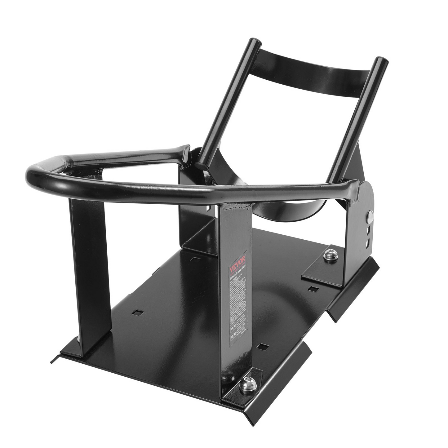 VEVOR Heavy-Duty Motorcycle Wheel Chock - Adjustable Front Wheel Stand for Off-Road & Standard Motorcycles, 1800 lbs Capacity - Secure & Stable Support
