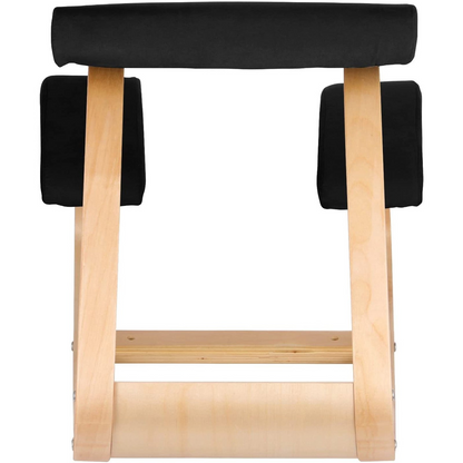 VEVOR Wooden Ergonomic Kneeling Chair with Memory Seat Cushion - Relieve Body Pain and Correct Posture