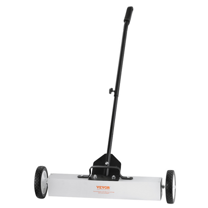 VEVOR 50Lbs Rolling Magnetic Sweeper with Telescoping Handle – Heavy-Duty Magnetic Pickup for Workshop, Garage, and Yard Cleanup