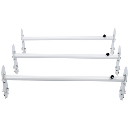 VEVOR Van Roof Ladder Rack - Durable Alloy Steel Construction, Adjustable Length, 750 lb Capacity, Compatible with Chevrolet Express, GMC Savana, and More