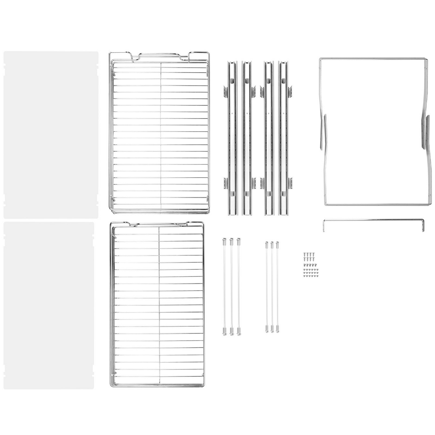 VEVOR 2 Tier Pull Out Cabinet Organizer - 14"W x 21"D Heavy Duty Slide Out Pantry Shelves for Kitchen & Bathroom Storage