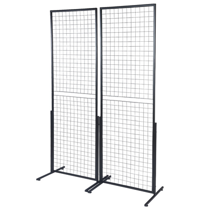 VEVOR 2' x 5.6' Grid Wall Panels Tower - Wire Gridwall Display Racks for Art Craft Shows and Retail Display