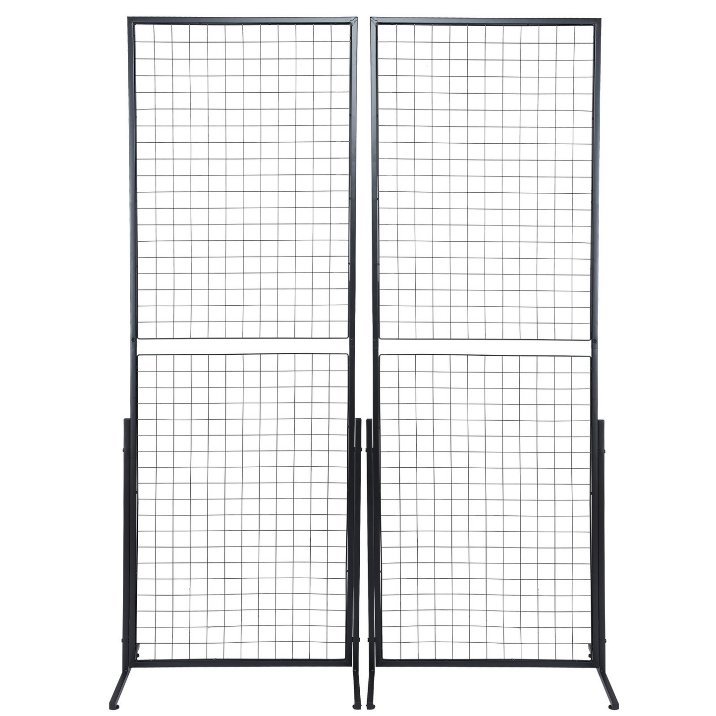 VEVOR 2' x 5.6' Grid Wall Panels Tower - Wire Gridwall Display Racks for Art Craft Shows and Retail Display