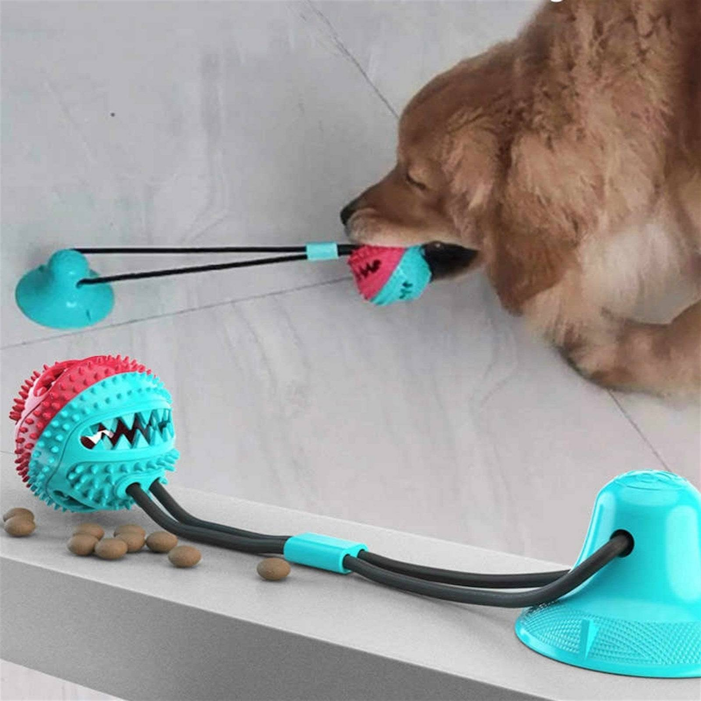 Interactive Treat Dispensing Dog Pull Toy - Turn Mealtime into Playtime!