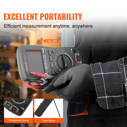 VEVOR 2-in-1 Handheld Digital Oscilloscope – High Precision, Portable Multimeter for Automotive Repair