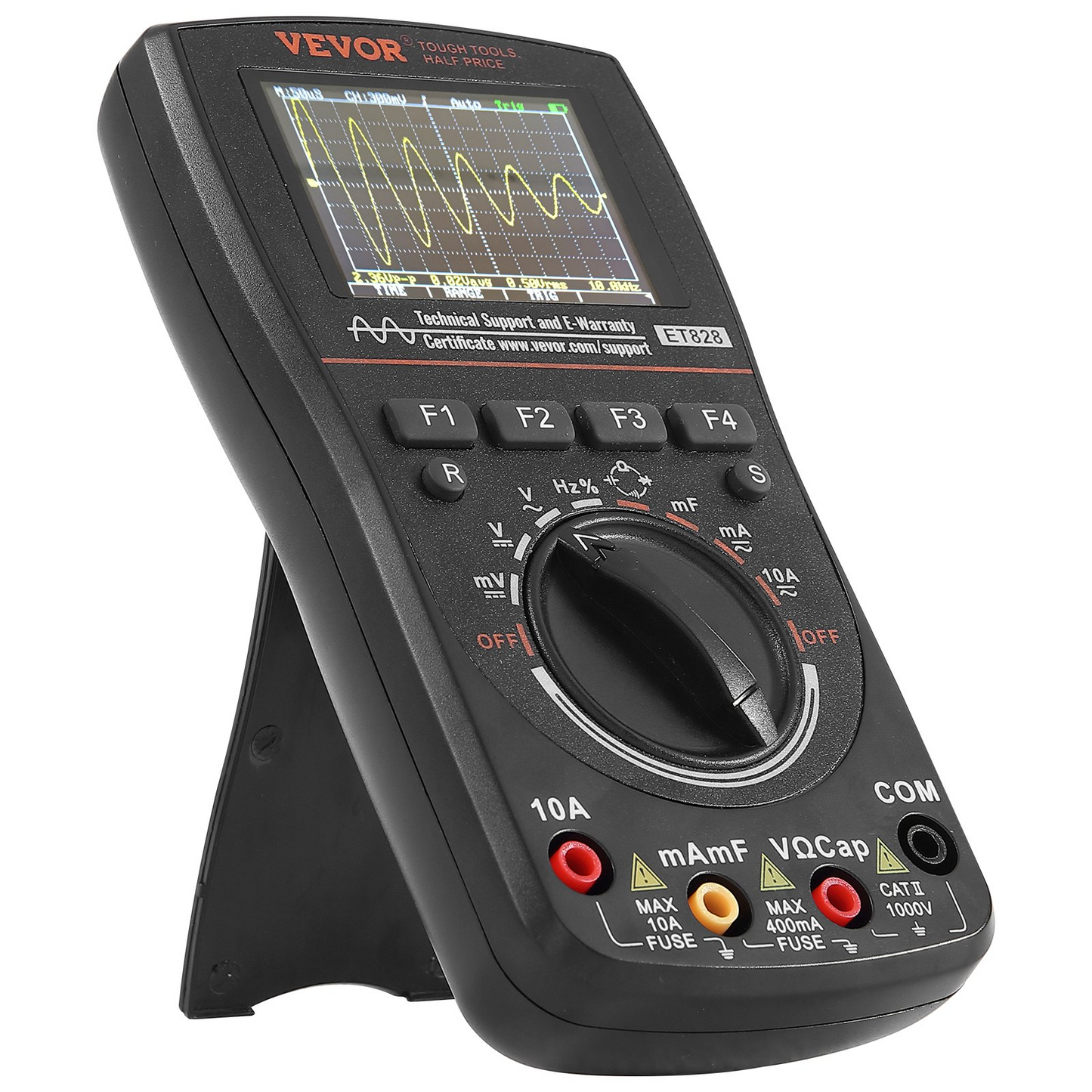 VEVOR 2-in-1 Handheld Digital Oscilloscope – High Precision, Portable Multimeter for Automotive Repair