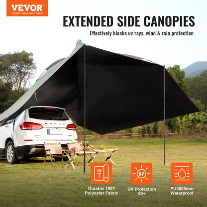 VEVOR Vehicle Awning - Large 10' x 7' Shade Coverage Car Side Awning