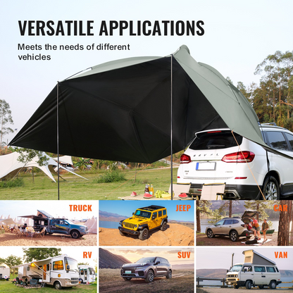 VEVOR Vehicle Awning - Large 10' x 7' Shade Coverage Car Side Awning