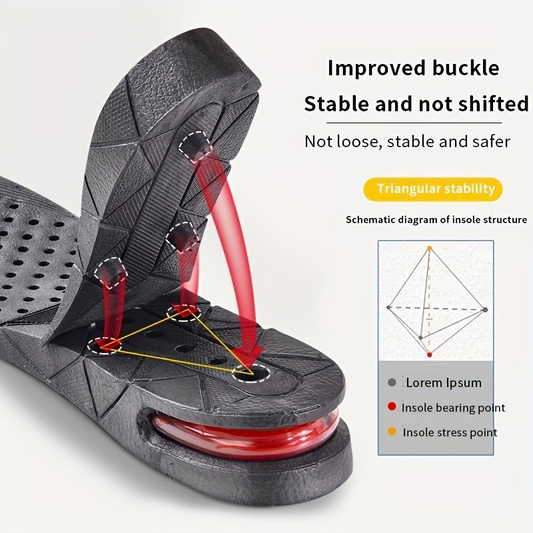 Invisible Height Increase Insoles – Adjustable Shoe Inserts for Men & Women | Discreet Comfort & Height Boost