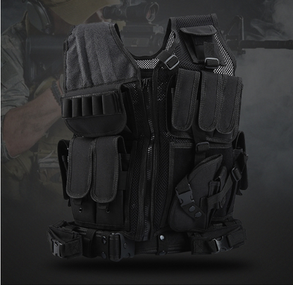 Camouflage Tactical Vest - Breathable & Durable | Ideal for Outdoor Adventures & Tactical Training