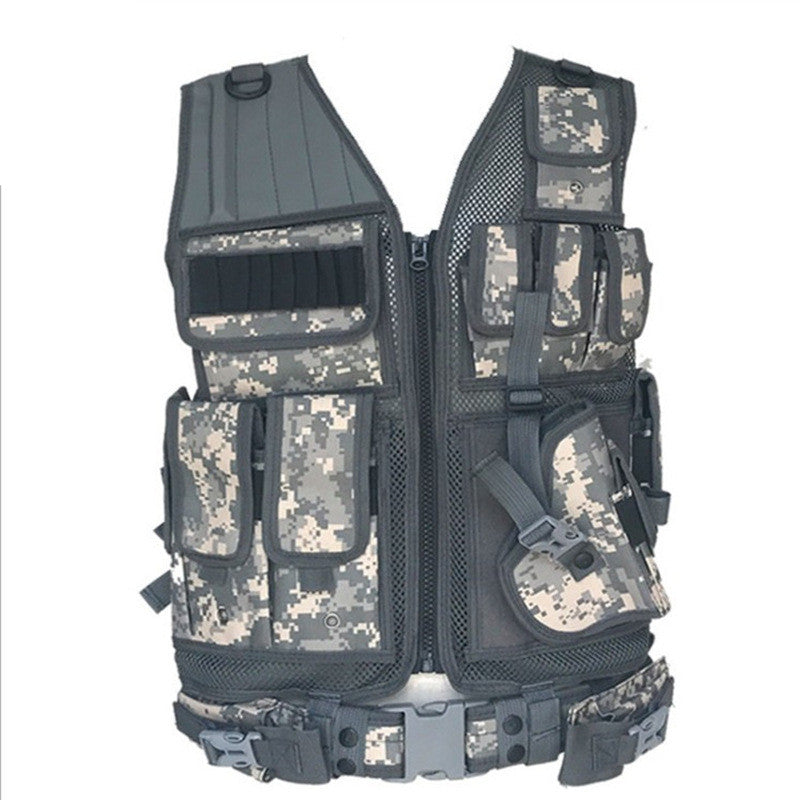 Camouflage Tactical Vest - Breathable & Durable | Ideal for Outdoor Adventures & Tactical Training