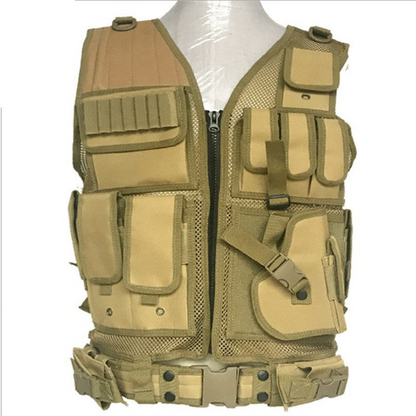 Camouflage Tactical Vest - Breathable & Durable | Ideal for Outdoor Adventures & Tactical Training