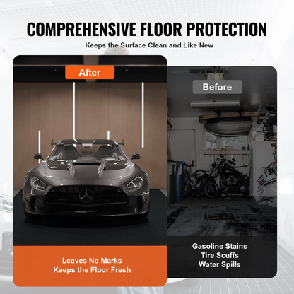 VEVOR Waterproof Garage Floor Mat | Heavy Duty Containment Mat