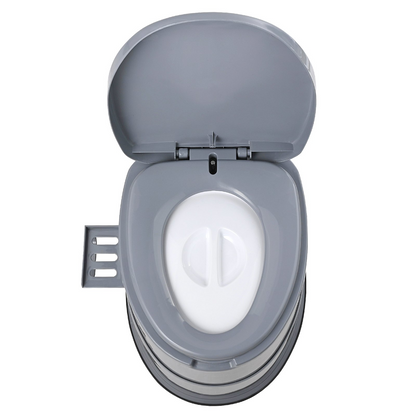 VEVOR Portable Camping Toilet - 1.3 Gallon Porta Potty with Removable Paper Holder, Dual Lids for Odor Control, Lightweight & Durable for Outdoor Adventures
