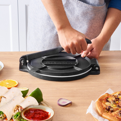 VEVOR 8-Inch Cast Iron Tortilla Press - Heavy Duty Tortilladora for Authentic Tortillas and Rotis