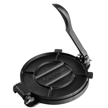 VEVOR 8-Inch Cast Iron Tortilla Press - Heavy Duty Tortilladora for Authentic Tortillas and Rotis
