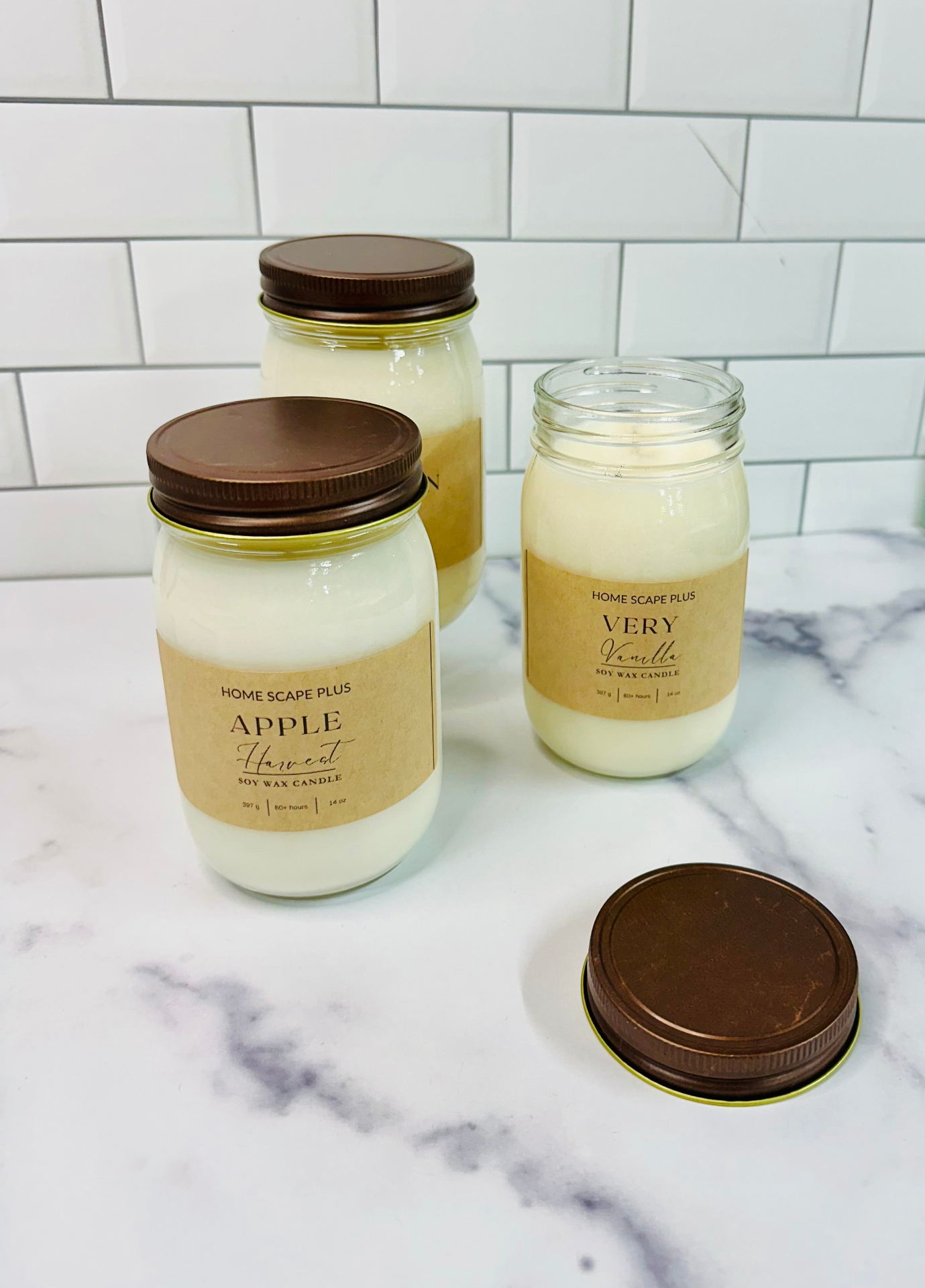 Handcrafted Soy Wax Candle 18oz with Rose Gold Lid | Premium Essential Oil Infused | 60+ Hours Burn Time | Vegan & Non-Toxic - Perfect for Home Decor & Gifts