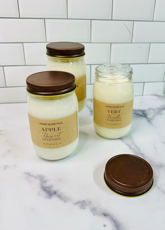 Handcrafted Soy Wax Candle 18oz with Rose Gold Lid | Premium Essential Oil Infused | 60+ Hours Burn Time | Vegan & Non-Toxic - Perfect for Home Decor & Gifts