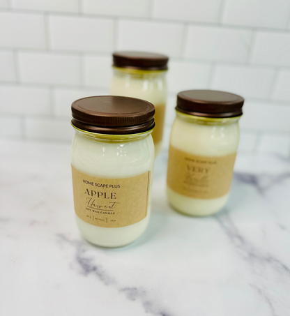 Handcrafted Soy Wax Candle 18oz with Rose Gold Lid | Premium Essential Oil Infused | 60+ Hours Burn Time | Vegan & Non-Toxic - Perfect for Home Decor & Gifts