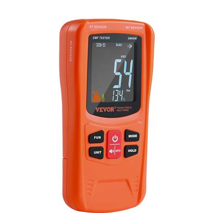 VEVOR 3-in-1 EMF Meter - Handheld Rechargeable Electromagnetic Field Radiation Detector