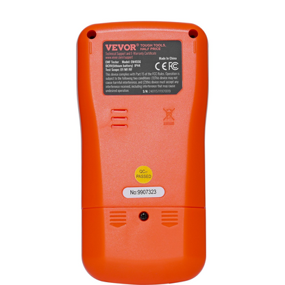 VEVOR 3-in-1 EMF Meter - Handheld Rechargeable Electromagnetic Field Radiation Detector