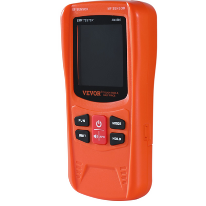 VEVOR 3-in-1 EMF Meter - Handheld Rechargeable Electromagnetic Field Radiation Detector