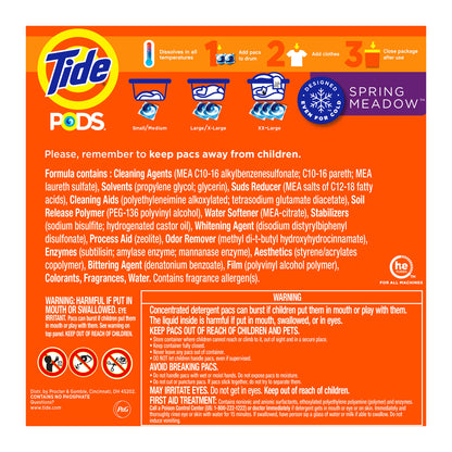 Tide Pods Laundry Detergent Pods, Spring Meadow, 156-Count