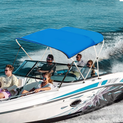 VEVOR 3 Bow Bimini Top Boat Cover - Waterproof and Sun Shade