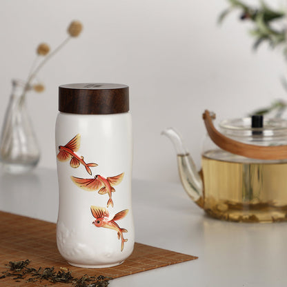 The Joy of Fish Travel Mug ( Double Wall )-1