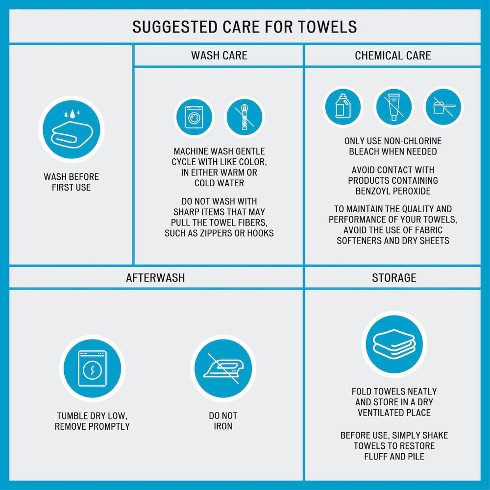 Luxurious 100% Cotton Waffle 6pcs Towel Set - Spa-Like Experience, Quick-Drying, Antimicrobial, Oeko-Tex Certified