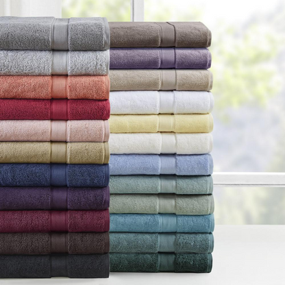 Luxurious 100% Cotton 8 Piece Antimicrobial Towel Set - Premium Quality & Extra Absorbent