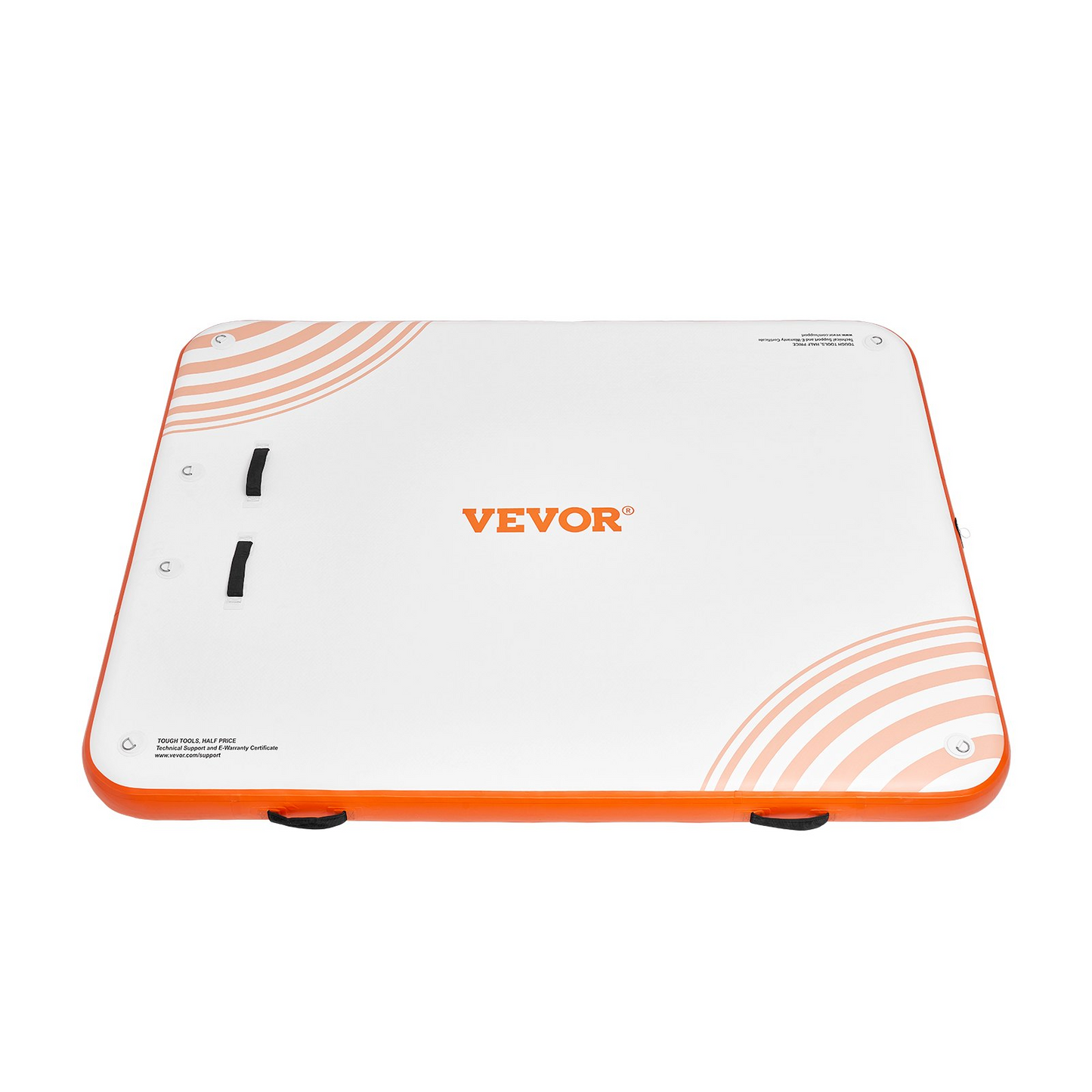 VEVOR Inflatable Floating Dock - 6x5FT Durable Non-Slip Water Mat with Detachable Ladder - Ideal for Pool, Beach, and Ocean Adventures