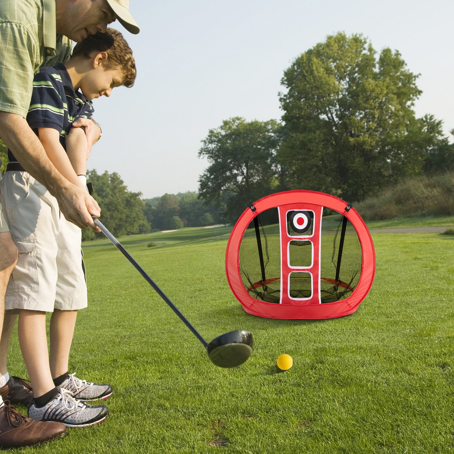 VEVOR Portable & Durable Golf Chipping Net - Indoor/Outdoor Practice Net for Precision Training, Compact & Easy Setup