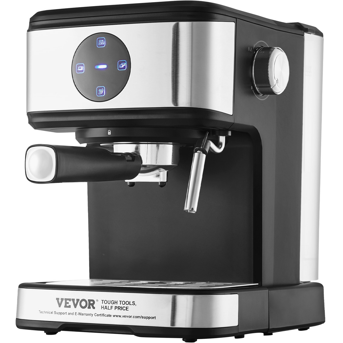 Espresso Machine - Professional Semi-Automatic Coffee & Espresso Maker with 15 Bar Pump, Touch Screen, Milk Frother, and Precise Temp Control